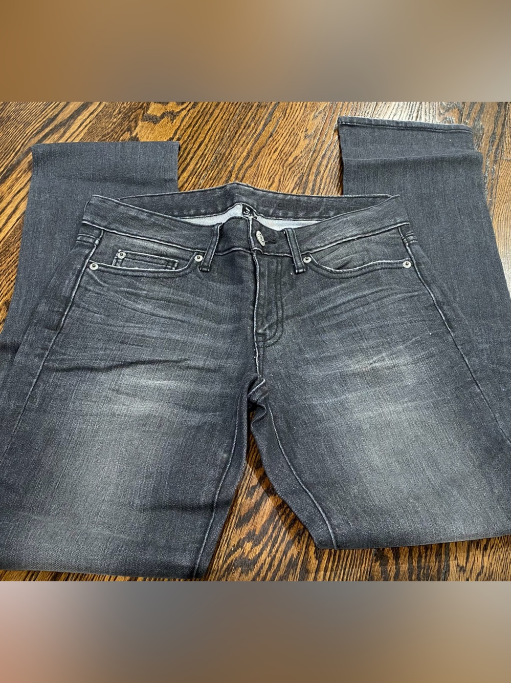 Women’s Dark Gray Washed Slim Jeans